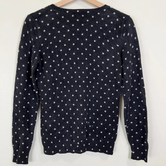 Lord & Taylor Cashmere Polka Dot Crewneck Sweater - Picture 11 of 11